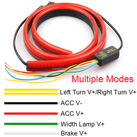 100cm, accessoires de feux d'arrêt de frein à montage élevé, bandes LED d'avertissement de clignotant, lumières de style de voiture, lampe de frein supplémentaire