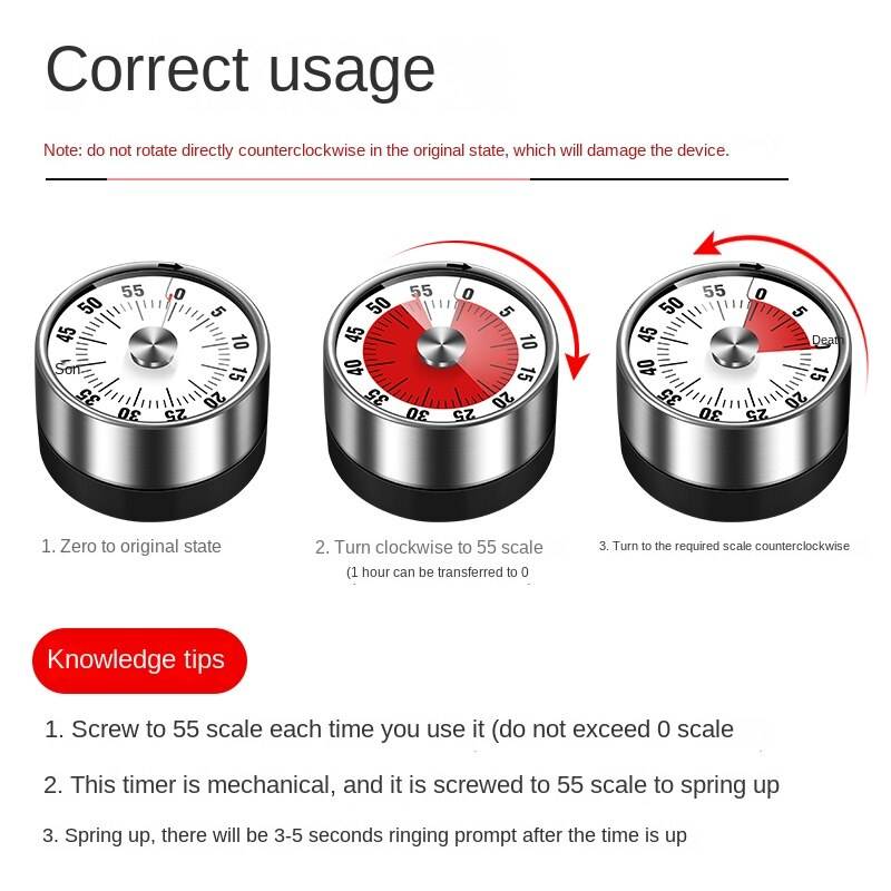 Round Shaped Magnetic Electrical Tea Coffee Timer Automatic Digital Kitchen Egg Cooking Timer Mechanical