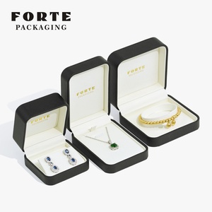 FORTE Wholesale Luxury Gift Jewelry Packaging Necklace <b>Earrings</b> Ring Boxes Packaging Jewellery Custom Necklace Jewelry <b>Box</b> - Product Image 5