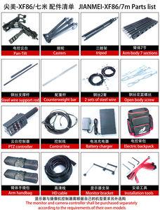 Jianmei 7 mètres dslr jib jimmy jib <span class=keywords><strong>ronin</strong></span> utilisation pour appareil photo incliné et autres accessoires d'appareil photo - Product Image 6