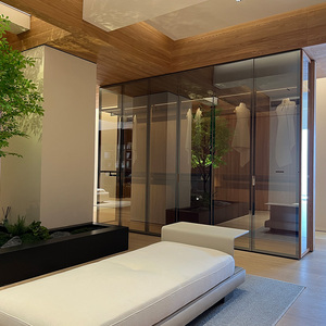 Benovo <span class=keywords><strong>Armadio</strong></span> Angolare Moderno di Lusso a 3 Ante con Vetro, Cabina <span class=keywords><strong>Armadio</strong></span> per Hotel, Ensemble Chambre De Luxe - Product Image 5