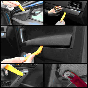 Sujetador de coche Remache Clips Removedor Herramientas de palanca de plástico No-Scratch Automotive Audio Window Panel Door Trim Removal Set - Product Image 5