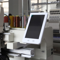 Machine à broder à capuchon informatisée automatique à triple tête 12/15 aiguilles à usage domestique nouveau moteur