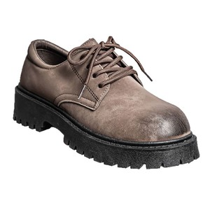 2026 New Men's Casual Leather Shoes Low Top Wear-resistant Leather Upper Four Seasons Work Shoes Thick Sole Shoes - Product Image 5