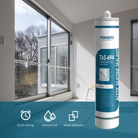 Scellant en silicone acétique GP imperméable de haute qualité, scellant en silicone pour verre, pour la construction de fenêtres en verre