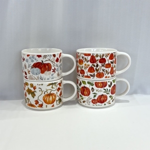 Competitive Price Halloween Pumpkin <b>Stackable</b> Eco-friendly Food Safe Dishwasher Microwave Safe High Quality Stoneware Ceramic - Product Image 3