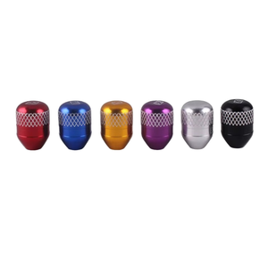 M8/M10/M12 UNIVERSAL ALUMINUM RACING MANUAL 6-SPEED GEAR SHORT NETTED <strong>KNOB</strong> RED - Product Image 1