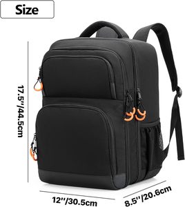 Sac de voyage pour table de mixage audio compatible avec <span class=keywords><strong>RODECaster</strong></span> <span class=keywords><strong>Pro</strong></span>, RC Duo, DJ Mixer Sac à dos avec de nombreuses poches pour microphones, - Product Image 6