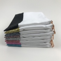 Sacs cadeaux personnalisés à sublimation de haute qualité, sac de maquillage en toile pour femme avec votre logo