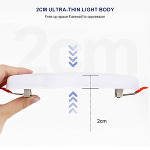 <span class=keywords><strong>2025</strong></span> thiết kế mới nhất 2cm Chất liệu tốt nhôm PP 3000-6000K năng lượng <span class=keywords><strong>LED</strong></span> bảng điều chỉnh ánh sáng đèn <span class=keywords><strong>LED</strong></span> mỏng Bảng điều khiển ánh sáng - Product Image 4