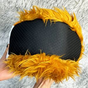 Femme Femmes Femmes Dames Hommes Hommes Fluffy Furry Plush Highland Cow Indoor Home Stuffed Anti-slip Slippers Boots Customization - Product Image 6