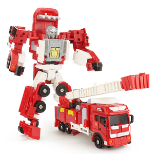 Cinq-en-un <span class=keywords><strong>camion</strong></span> robot <span class=keywords><strong>camion</strong></span> de <span class=keywords><strong>pompier</strong></span> en métal sauvetage robot robot de transformation - Product Image 2