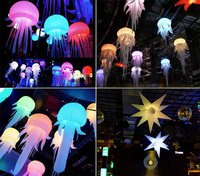Ballon gonflable Medusa lumineux à LED, lumières LED RGB (16 couleurs) pour la décoration de discothèque