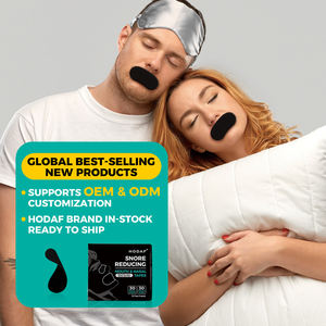 Pita hidung bening bantuan pernapasan Anti mendengkur kekuatan ekstra Logo kustom untuk tidur lebih baik dan mulut - Product Image 3