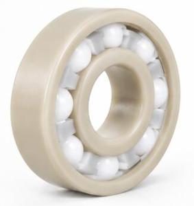 Rodamiento de bolas de ranura profunda de plástico PEEK 6204, 20x47x14mm, con bolas de cerámica de circonia y jaula de PTFE - Product Image 2
