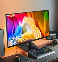 Moniteur de jeu de bureau 2024 AOC Q24B35 23,8 pouces 2K IPS 120Hz HDR10 DCR DCB Vision claire, filtre anti-lumière bleue, confortable pour le bureau