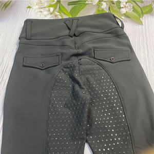 Calzoni a <span class=keywords><strong>cavallo</strong></span> neri da <span class=keywords><strong>donna</strong></span> con tasche profonde a sella pieno in Silicone per <span class=keywords><strong>donna</strong></span> 4 vie Jodhpurs elasticizzati - Product Image 6