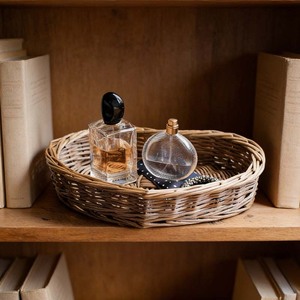 Plateau en osier tressé à la main en forme de cœur, décoration rustique pour la maison, panier de rangement pour l'organisation ménagère et la conception de cadeaux - Product Image 3