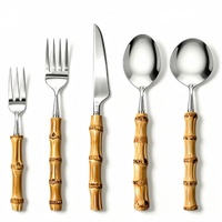 Ensemble de couverts en acier inoxydable 304, écologiques, réutilisables, lavables au lave-vaisselle, résistants à la décoloration, pour hôtels et restaurants