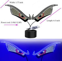 Écran d'affichage LED programmable et flexible avec contrôle par application, panneau matriciel à pixels LED défilant pour voiture, camion, yeux maléfiques