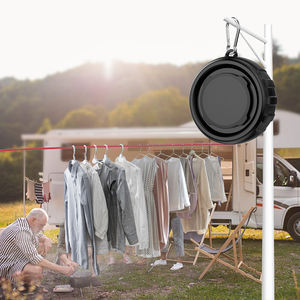 <span class=keywords><strong>Tendedero</strong></span> retráctil para exteriores, <span class=keywords><strong>cuerda</strong></span> <span class=keywords><strong>de</strong></span> acero inoxidable, portátil, <span class=keywords><strong>extensible</strong></span>, montado en la pared - Product Image 5