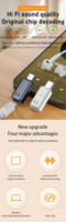 Adaptateur USB-C vers prise casque, convertisseur mâle Type-C pour écouteurs filaires 8 broches - Catégorie de produit : Adaptateurs et connecteurs