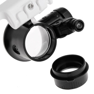 YUHON Usine En Gros 8x 23x LED Écran Loupe Portant Des Lunettes Type Montre Maintenance Inspection Identification Fait ABS 1 - Product Image 4