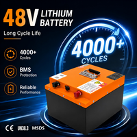 Batterie LiFePO4 60V longue durée 50Ah 4000+ cycles avec BMS intelligent Bluetooth, boîtier en acier robuste -20~60°C pour voiturette de golf et tricycle