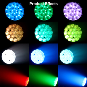 Hot bán phổ biến Mac Aura <span class=keywords><strong>19x15W</strong></span> Zoom <span class=keywords><strong>LED</strong></span> RGBW rửa di chuyển đầu với vòng tròn điều khiển cho buổi hòa nhạc sân khấu thiết bị chiếu sáng - Product Image 3