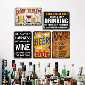 Letrero Metálico con Humor sobre <span class=keywords><strong>el</strong></span> Alcohol, Decoración de Bar, Regalo para Bebedores, Amantes de la Cerveza, Placa con Frase Divertida - Product Image 3