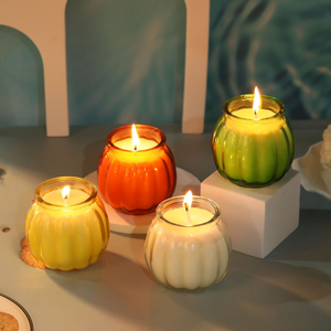 Bougie parfumée à la citrouille pour une ambiance Halloween effrayante et amusante, en cire de soja avec parfum créatif personnalisé, un cadeau de fête adorable - Product Image 3