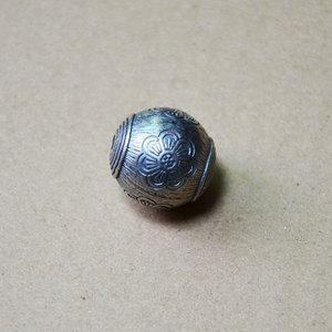 Tibetan Silver Round <b>Spacer</b> Beads With Petal Water Ripple Pattern 12mm For Jewelry Making Beading Supplies - Product Image 2