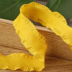 Tùy chỉnh tóc Bowknot handmade ưa thích Ruffle Ribbon Bow DIY trang trí <span class=keywords><strong>Webbing</strong></span> cung gợn sóng băng - Product Image 4