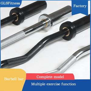 GLSFitness 20KG çelik ağırlık halter Bar siyah eğitim gücü kıvırmak Fitness Barbells ücretsiz ağırlıkları - Product Image 2