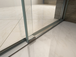 Argent Boîtier En Aluminium Double <span class=keywords><strong>Cabine</strong></span> De <span class=keywords><strong>Douche</strong></span> Coulissante BL-604 - Product Image 3