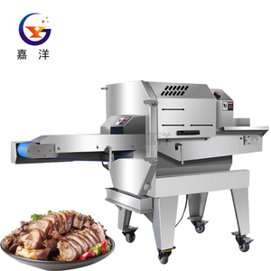 Trancheuse à viande commerciale pour aliments cuits. Poitrine <span class=keywords><strong>de</strong></span> porc, oreilles <span class=keywords><strong>de</strong></span> cochon et trancheuse à côtelettes <span class=keywords><strong>de</strong></span> <span class=keywords><strong>veau</strong></span>. Trancheuse à viande entièrement automatique. - Product Image 3