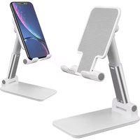 Support de Bureau Pliable et Télescopique Universel Réglable pour Téléphone Portable et Tablette PC