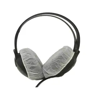JIND-333 headset earphone sekali pakai, headphone murah, penutup kepala non-tenun