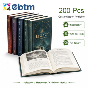 Libros de <span class=keywords><strong>Tapa</strong></span> <span class=keywords><strong>Dura</strong></span> Impresos Personalizados, Impresión Offset con Bordes Pintados, Papel de Arte Recubierto, Cubierta de Cartón de Lujo - Product Image 1