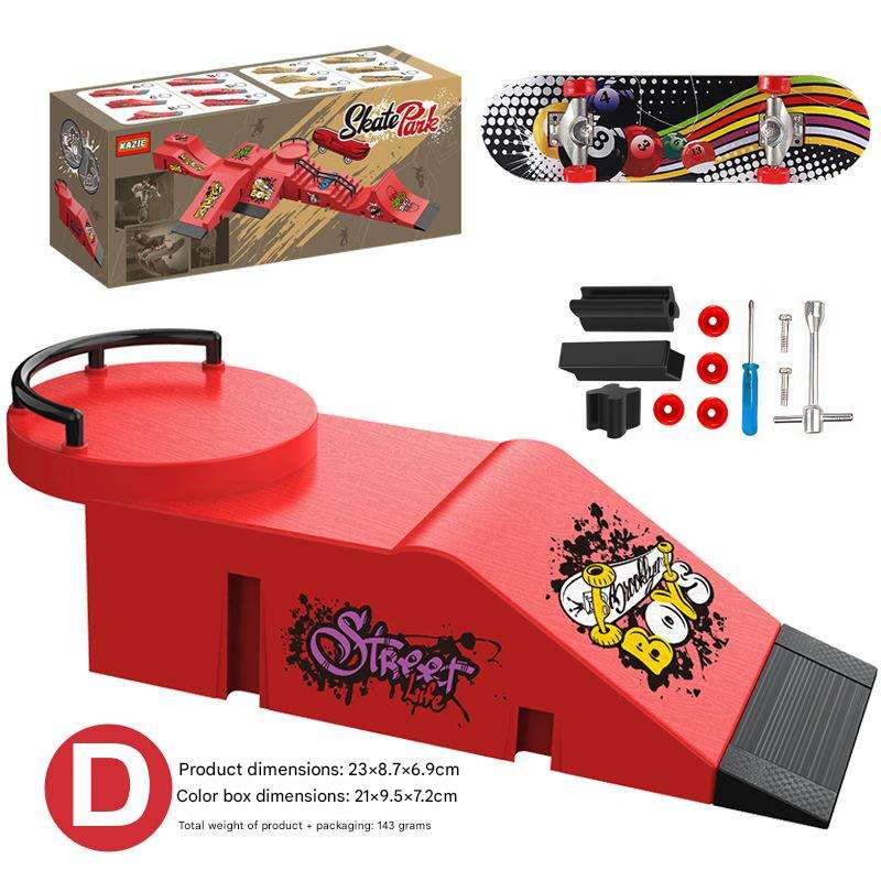 [Rouge] Style D (comprend 1 skateboard)