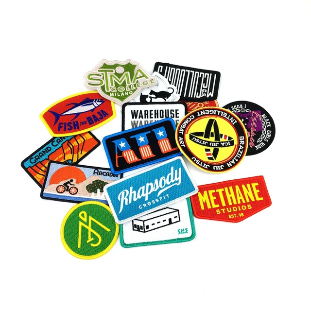 U-Meking Custom Iron-On & Sew-On Woven Patches | New Design Name Logo Badges Garment Label Patch