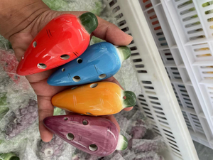 Jouet éducatif pour enfants Vente en gros <span class=keywords><strong>Instrument</strong></span> de musique flûte Ocarina en céramique 6 trous 12 trous - Product Image 3
