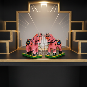 paire de chevaux en bois - Product Image 2