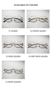 Monture de <span class=keywords><strong>lunettes</strong></span> de vue ovale ultra-légère en métal de haute qualité pour femmes, design élégant et compact, idéale pour les femmes d'affaires - Collection 2026 - Product Image 5