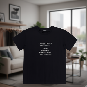 T-Shirt Unisex 210GSM 100% Cotone, Maglietta Casual Traspirante e Resistente per Uomo - Product Image 3