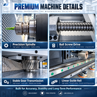 Routeur CNC 3 axes à table inclinée ACP 1325 ATC pour découpe et rainurage de panneaux composites en aluminium, idéal pour l'industrie publicitaire