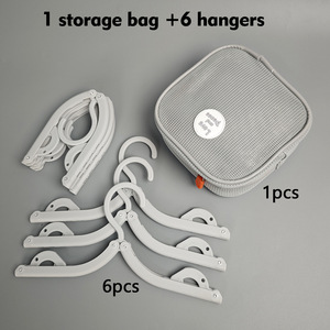<span class=keywords><strong>Cintre</strong></span> à vêtements pliable multifonctionnel pour voyage avec sac de rangement, gain de place, <span class=keywords><strong>cintre</strong></span> à vêtements portable pour voyages d'affaires - Product Image 1