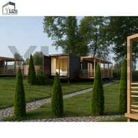 Casa prefabricada moderna de hospitalidad rural, envío Modular, casa de Villa prefabricada de 3 dormitorios para vida fuera de la red