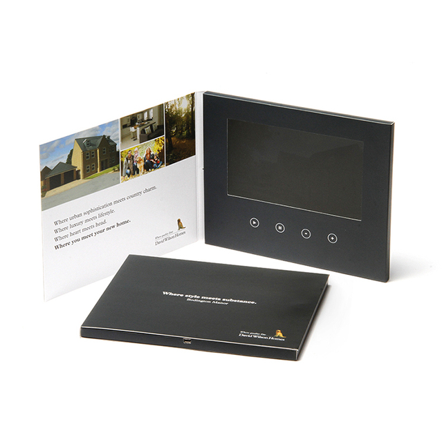 Great Quality Specialize Lcd Video Marketing Brochure Promo 7 Inch Video Brochure With Buttons Control