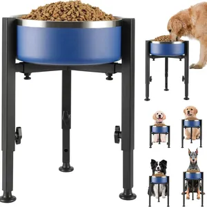 <span class=keywords><strong>Support</strong></span> <span class=keywords><strong>de</strong></span> <span class=keywords><strong>gamelle</strong></span> réglable en fer forgé <span class=keywords><strong>pour</strong></span> chiens <span class=keywords><strong>de</strong></span> taille moyenne à grande - Product Image 1